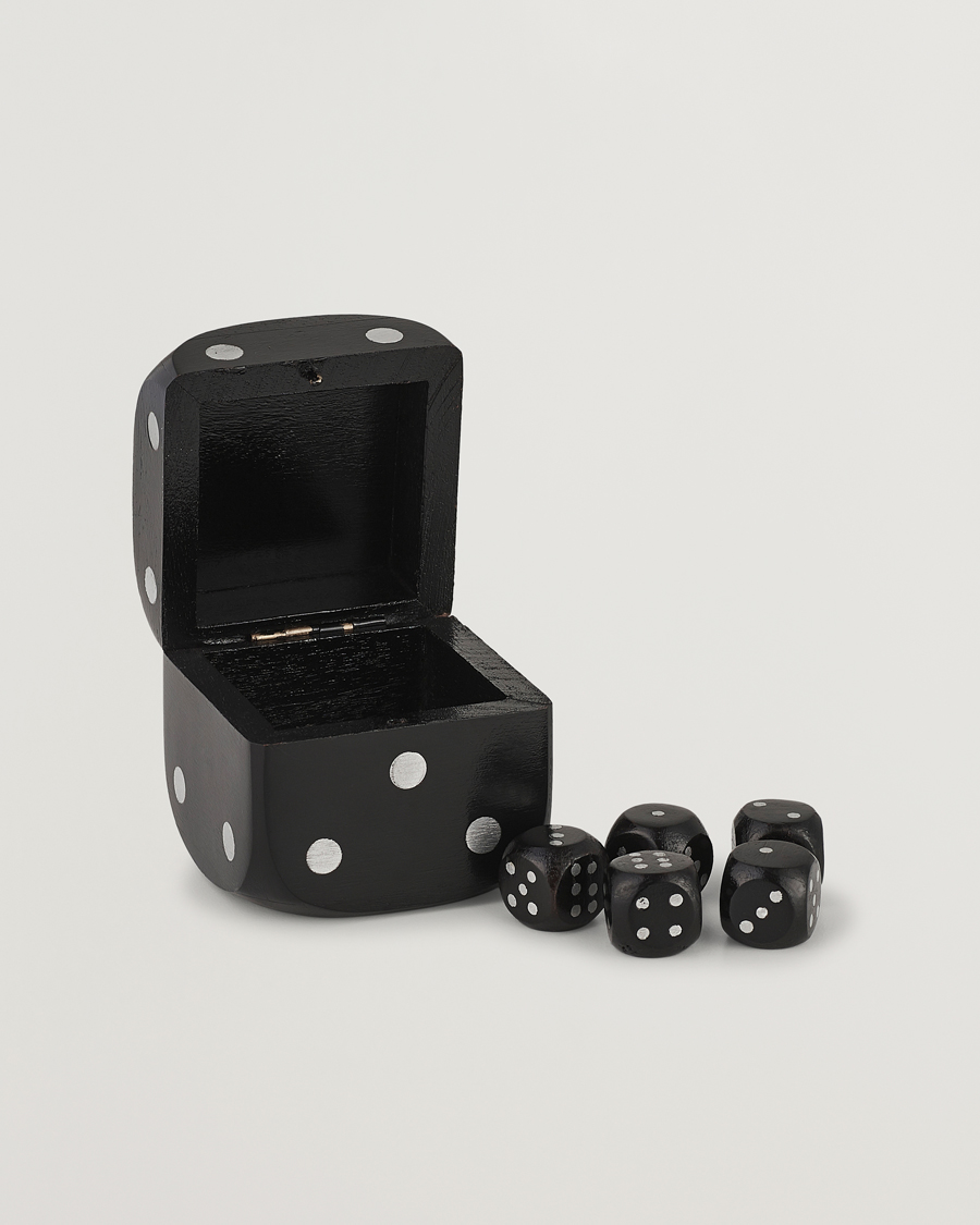 Herren | Dekoration | Authentic Models | Wooden Dice Box Black