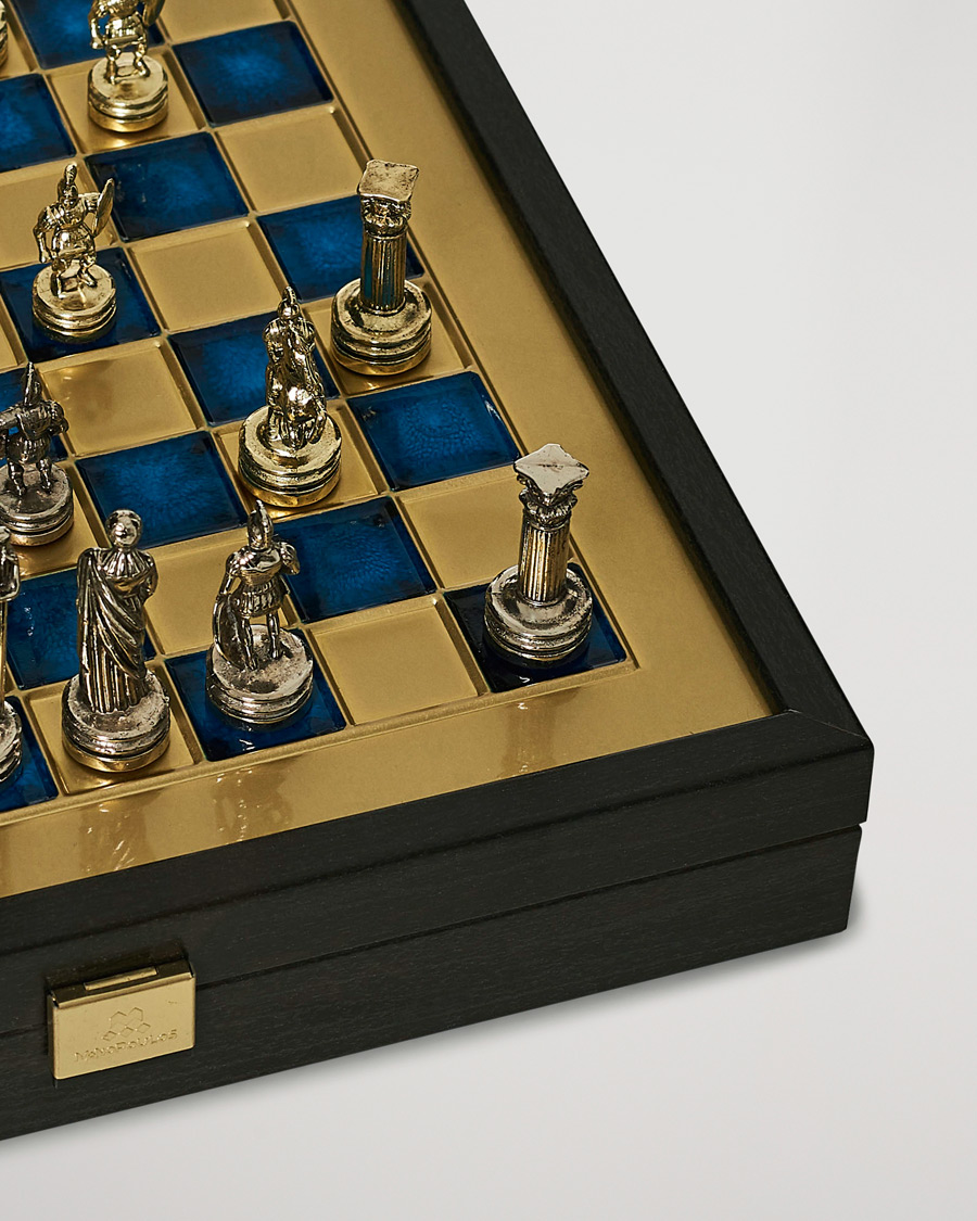 Herren | Spiel und Freizeit | Manopoulos | Greek Roman Period Chess Set Blue