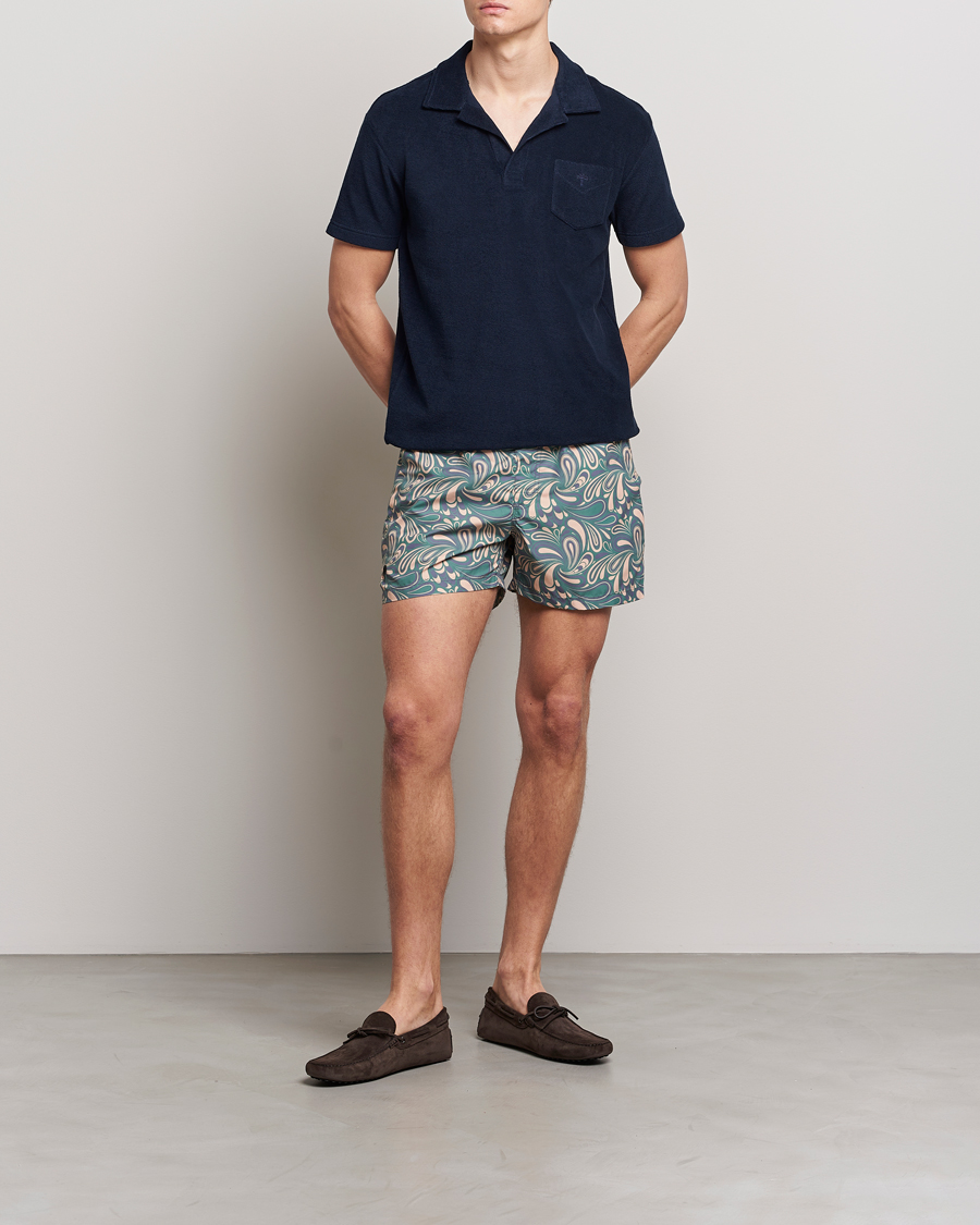Herren | Badehosen | OAS | Printed Swimshorts Woodstock