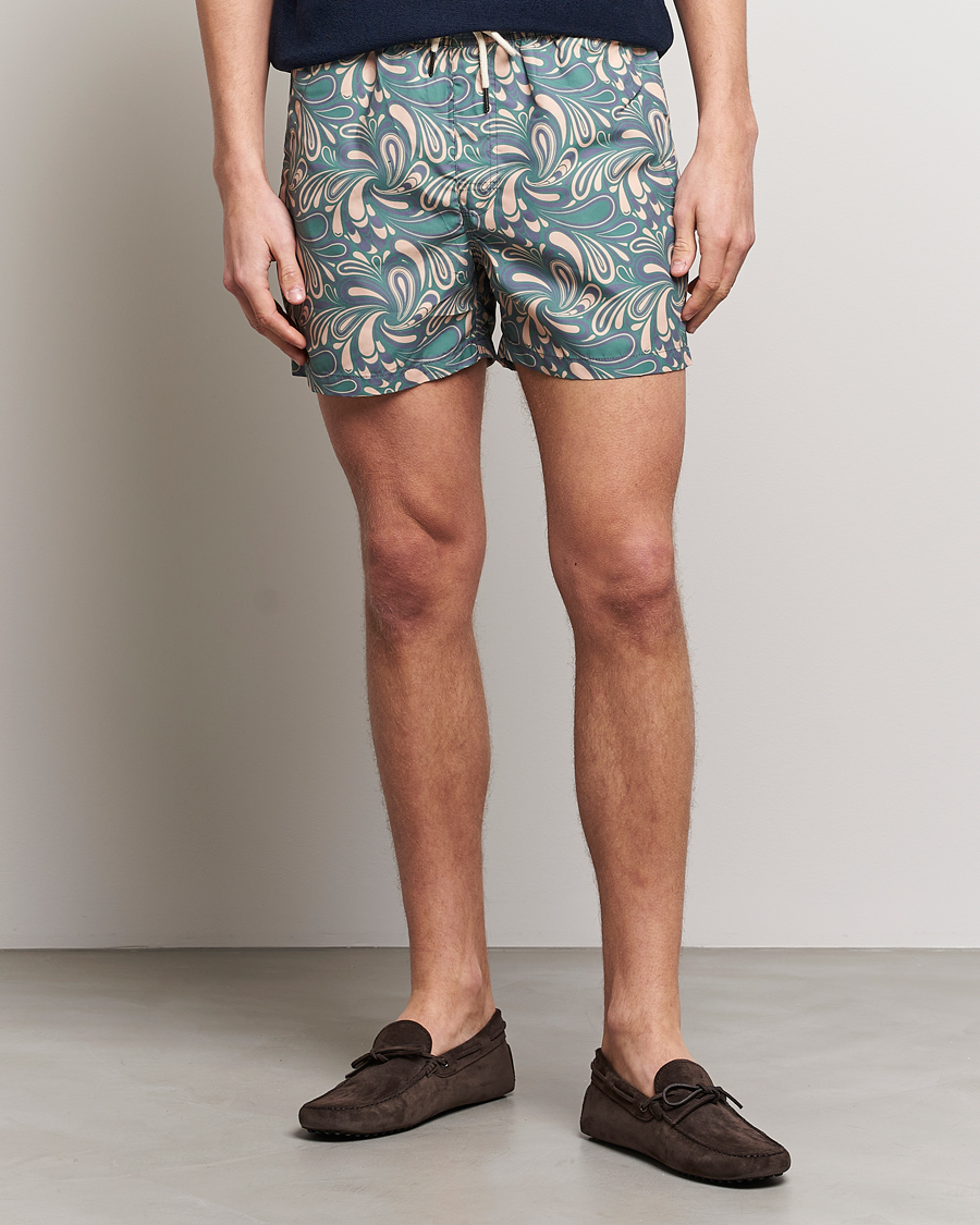 Herren | Badehosen | OAS | Printed Swimshorts Woodstock