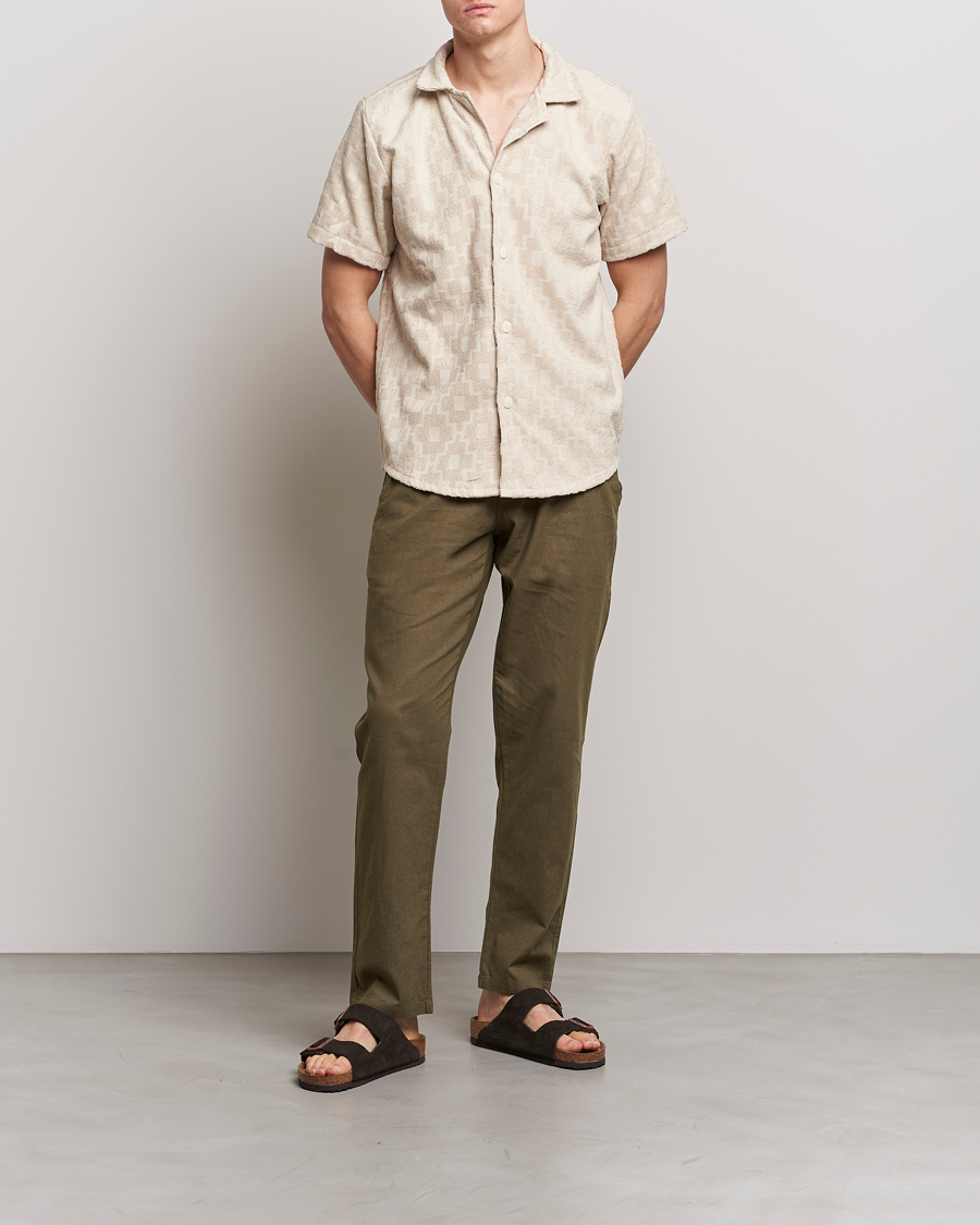 Herren | Hosen | OAS | Linen Long Pants Army