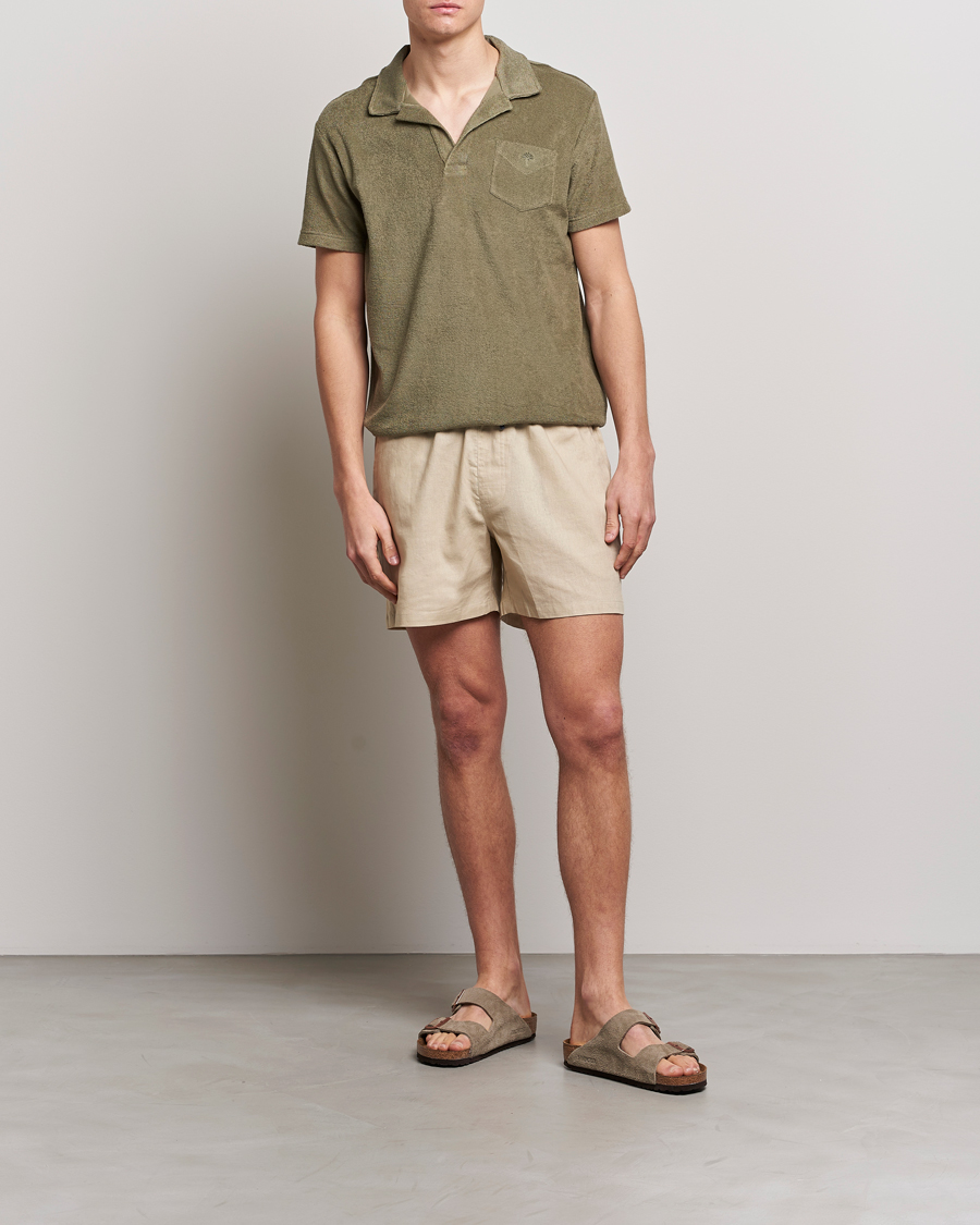 Herren | Shorts | OAS | Linen Shorts Beige