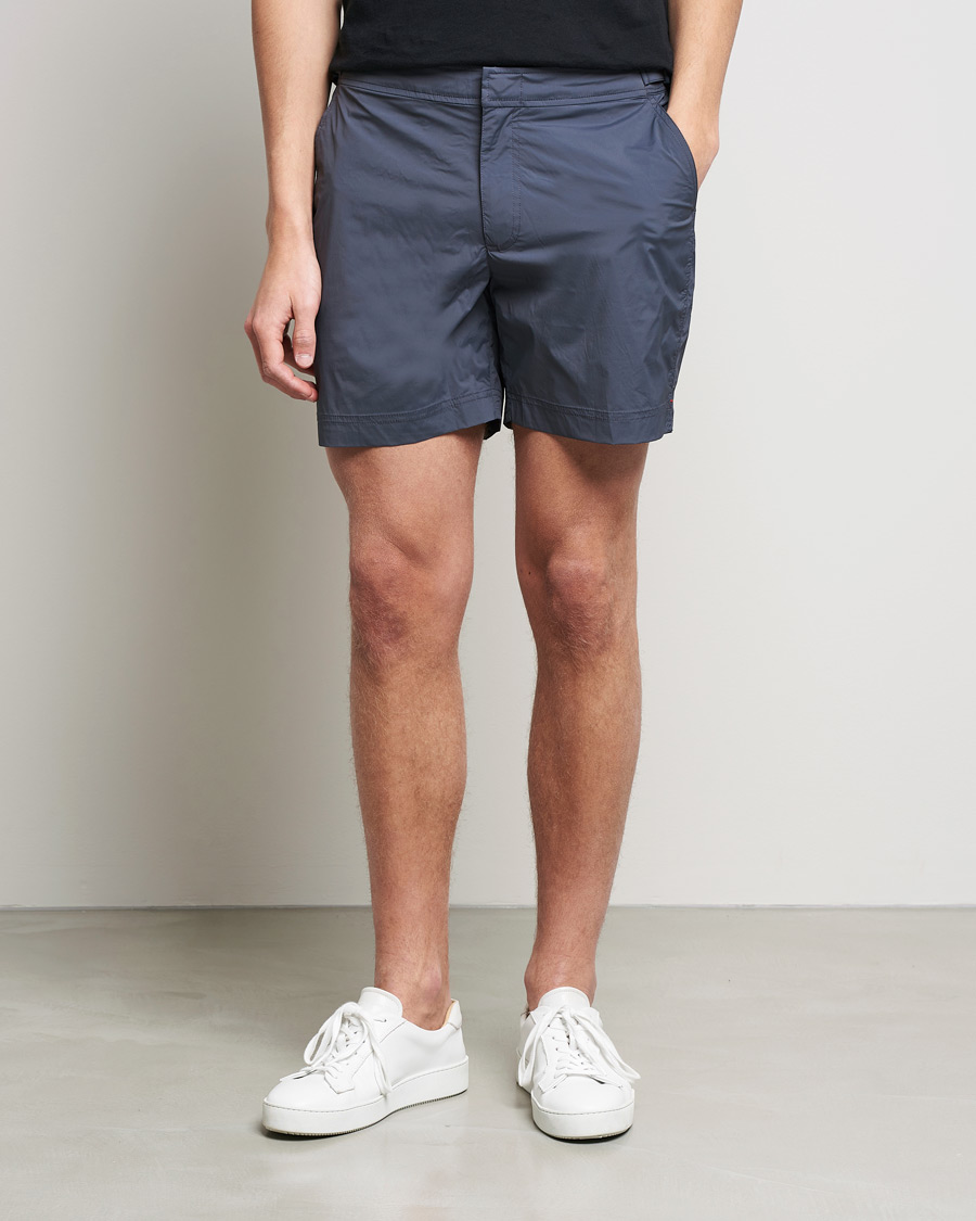 Herren | Orlebar Brown Bulldog Sport Swim Shorts Ebony | Orlebar Brown | Bulldog Sport Swim Shorts Ebony