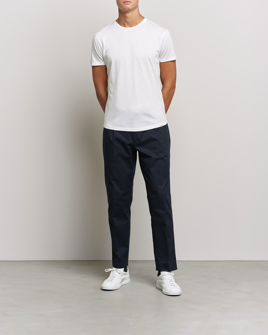 Herren | T-Shirts | Orlebar Brown | OB Crew Neck Mercerised Cotton Tee White
