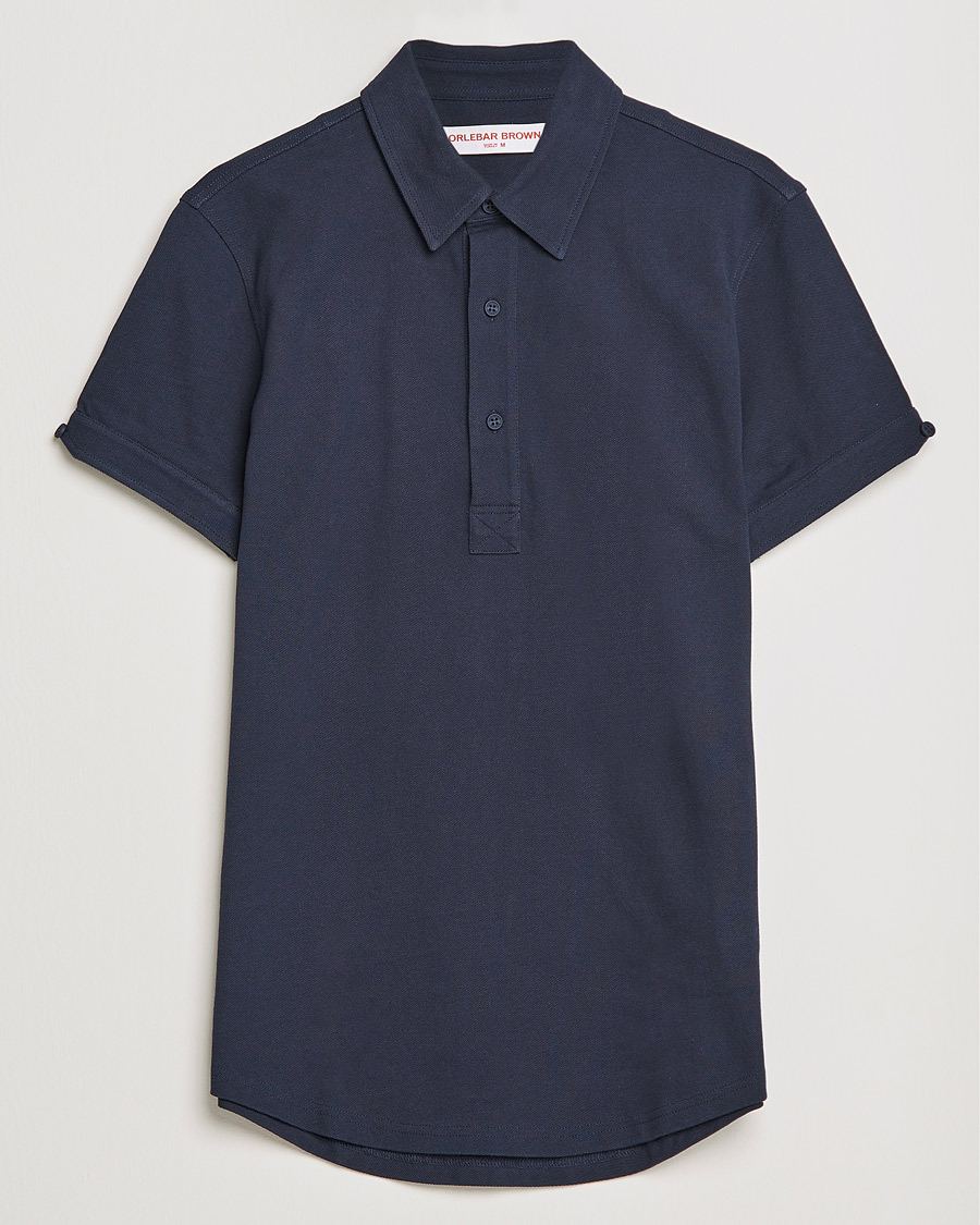 Herren | Poloshirts | Orlebar Brown | Sebastian Tailored Cotton Polo Navy