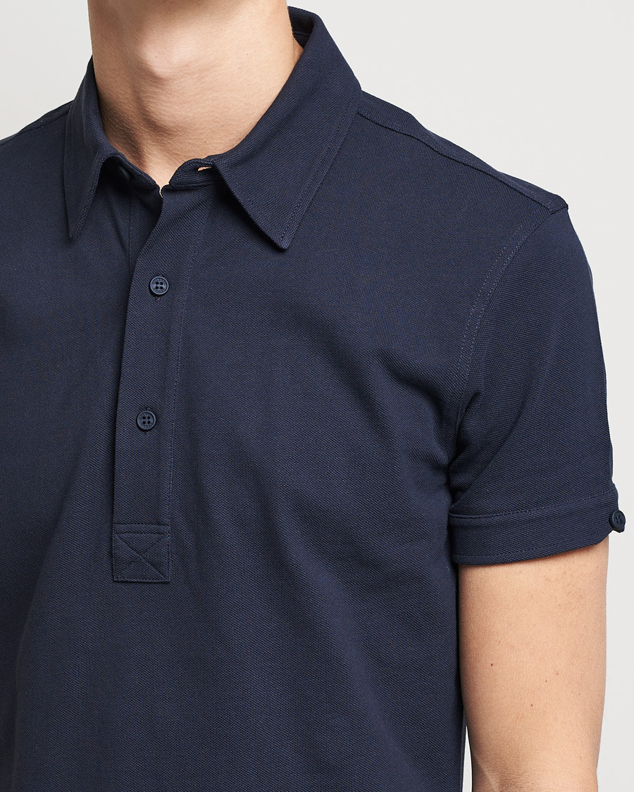 Herren | Poloshirts | Orlebar Brown | Sebastian Tailored Cotton Polo Navy