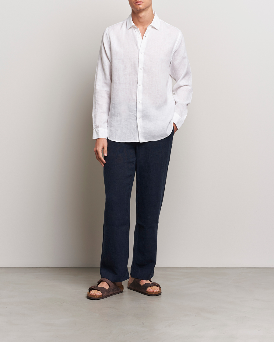 Herren | Hemden | Orlebar Brown | Giles Linen CLS Shirt White