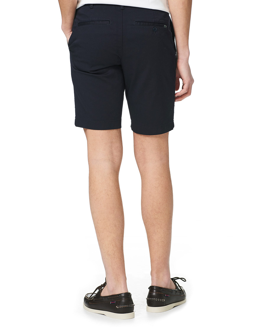 Herren | Shorts | Lacoste | Slim Fit Stretch Cotton Bermuda Shorts Navy Blue