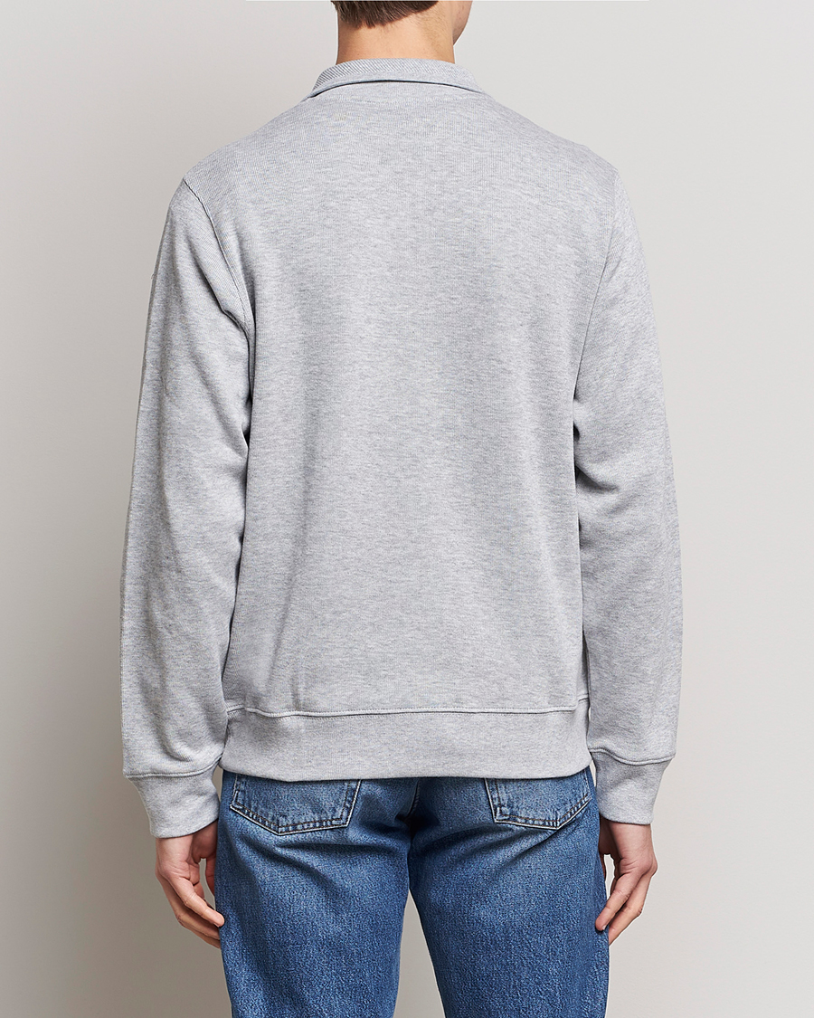 Herren | Pullover | Lacoste | Rib Interlock Half Zip Silver Chine