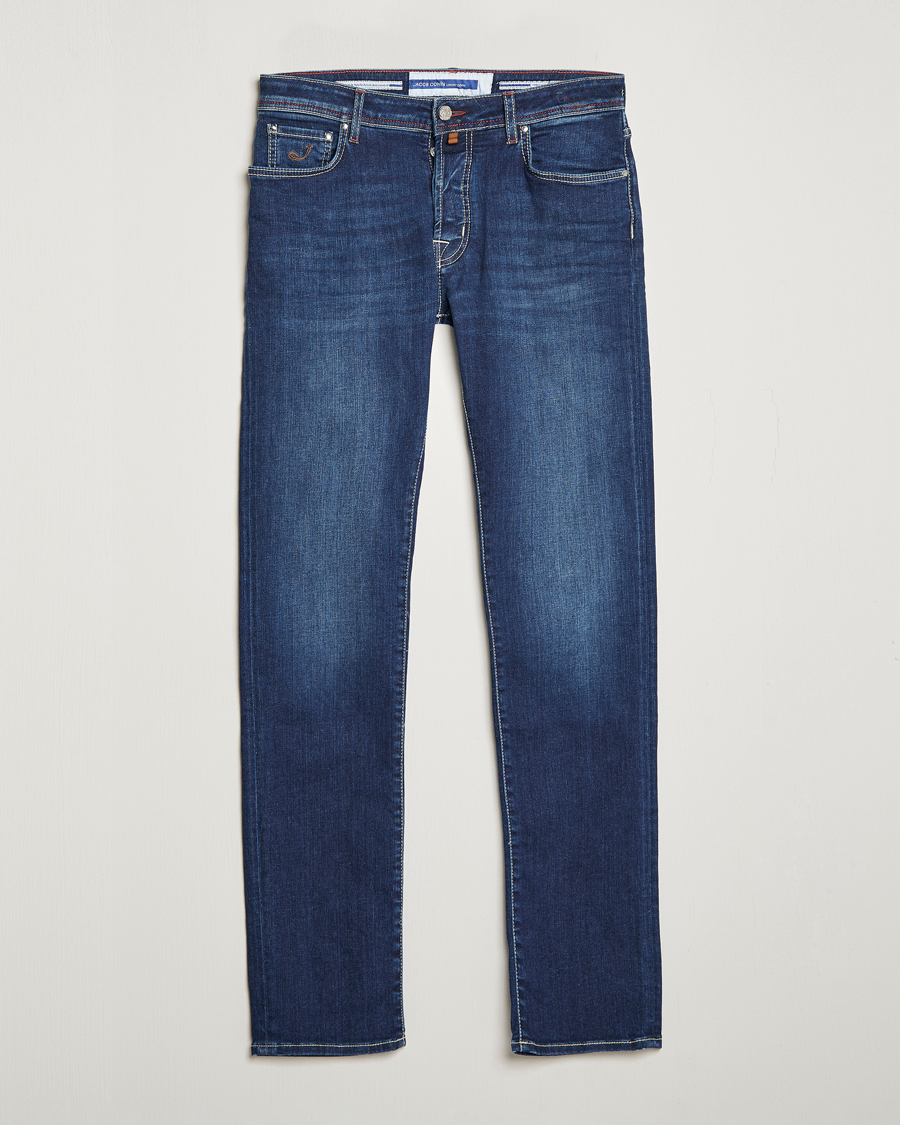 Herren | Jeans | Jacob Cohën | Bard 688 Slim Fit Stretch Jeans Medium Dark