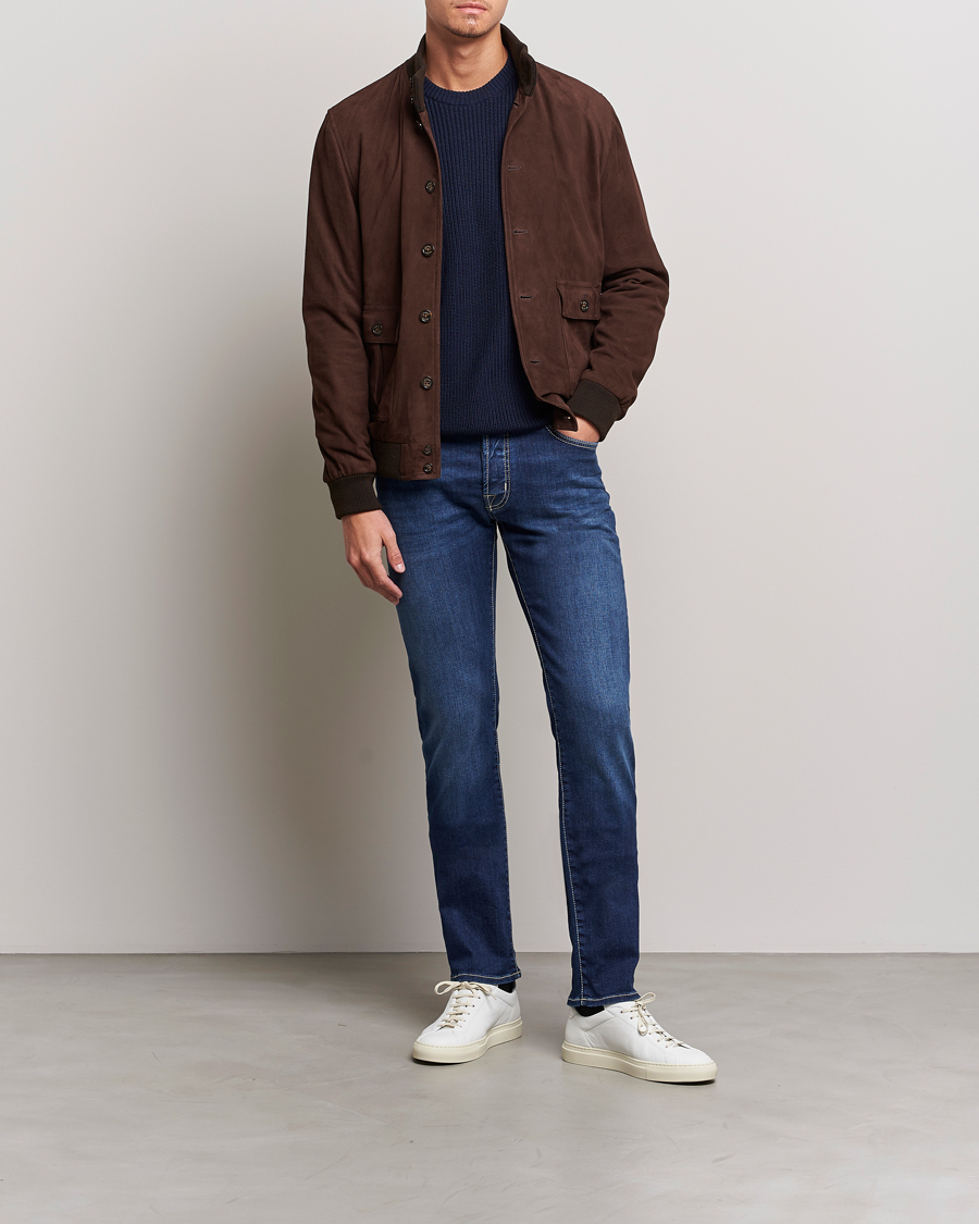 Herren | Jeans | Jacob Cohën | Bard 688 Slim Fit Stretch Jeans Medium Dark