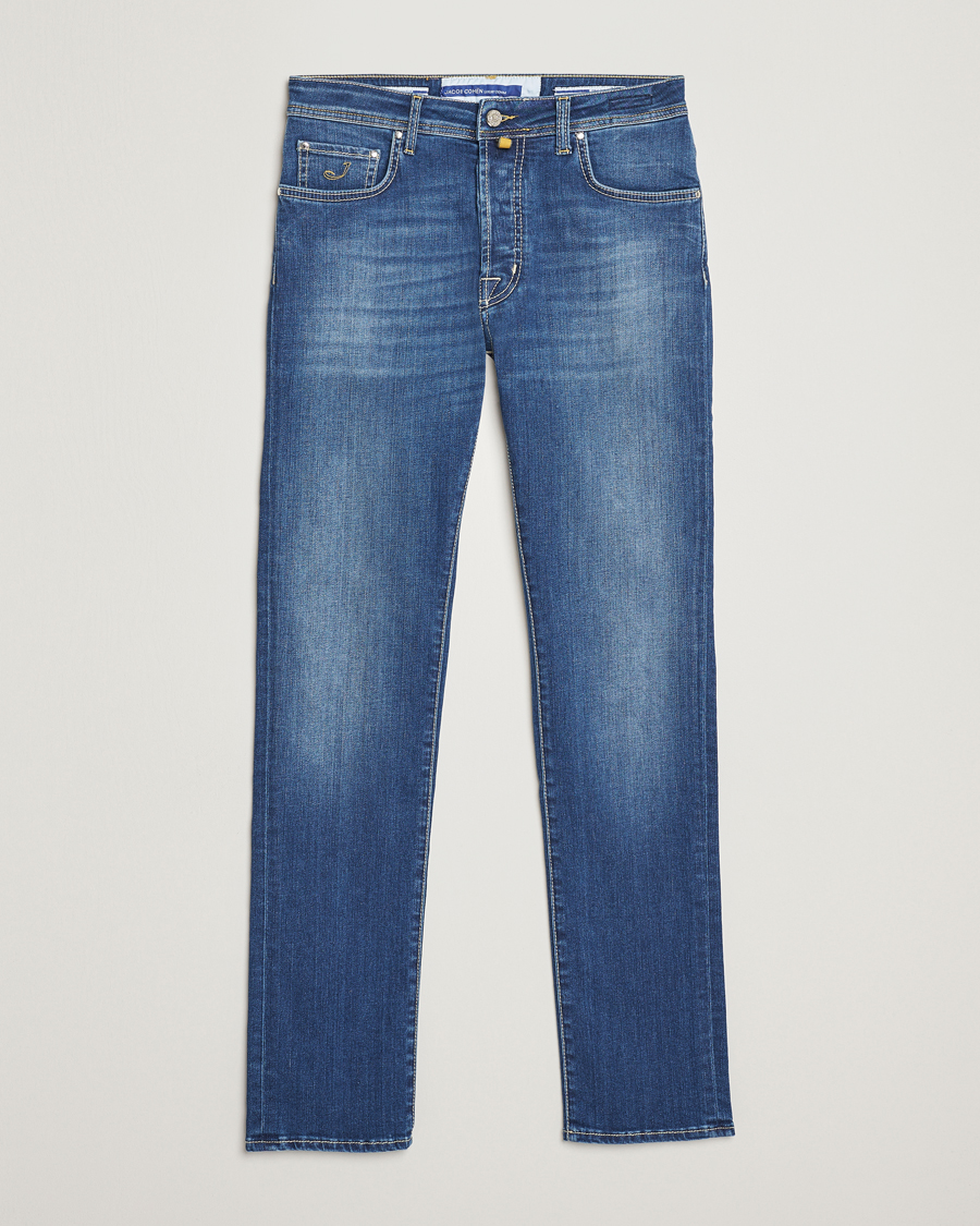 Herren | Jeans | Jacob Cohën | Bard 688 Slim Fit Stretch Jeans Stone Wash