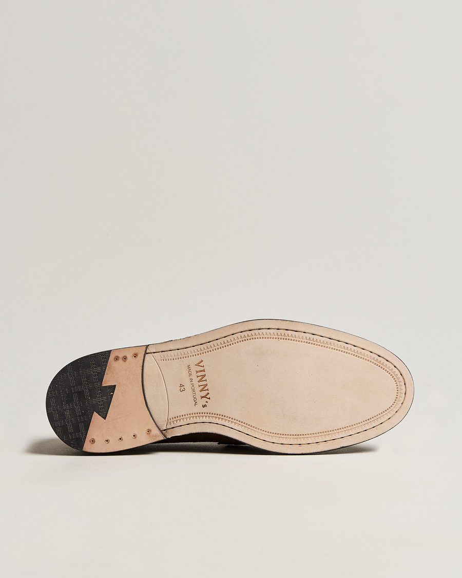 Herren | VINNY's Townee Penny Loafer Dark Brown Suede | VINNY's | Townee Penny Loafer Dark Brown Suede