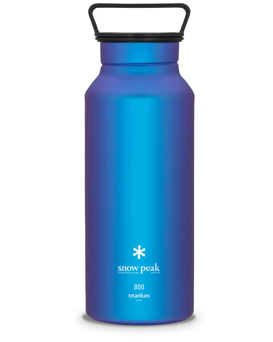 Herren | Snow Peak Titanium Aurora Bottle 800 Blue | Snow Peak | Titanium Aurora Bottle 800 Blue