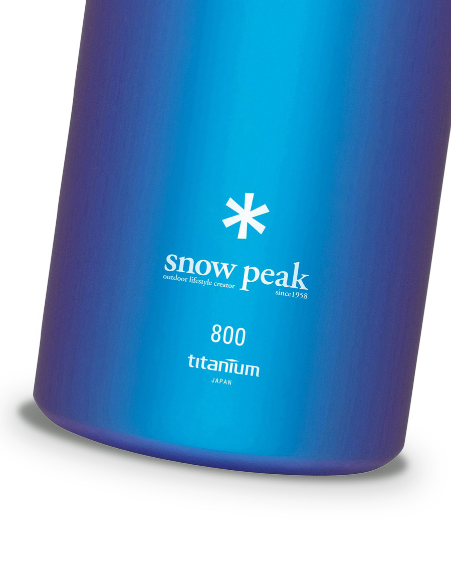 Herren | Snow Peak Titanium Aurora Bottle 800 Blue | Snow Peak | Titanium Aurora Bottle 800 Blue
