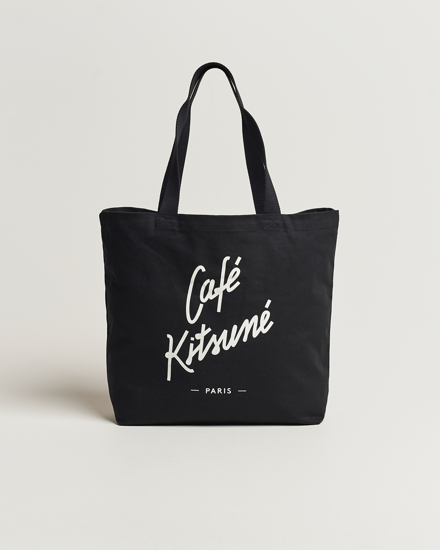 Herren | Café Kitsuné Tote Bag Black | Café Kitsuné | Tote Bag Black
