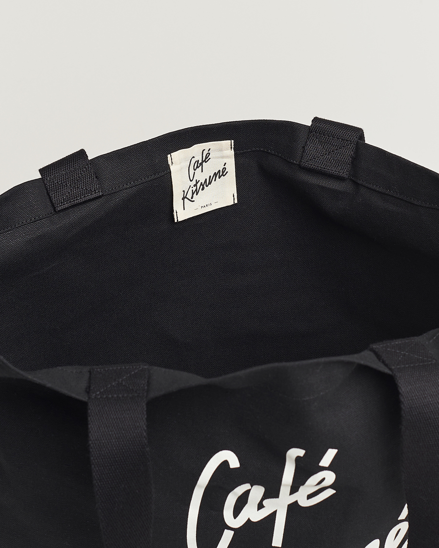 Herren | Café Kitsuné Tote Bag Black | Café Kitsuné | Tote Bag Black