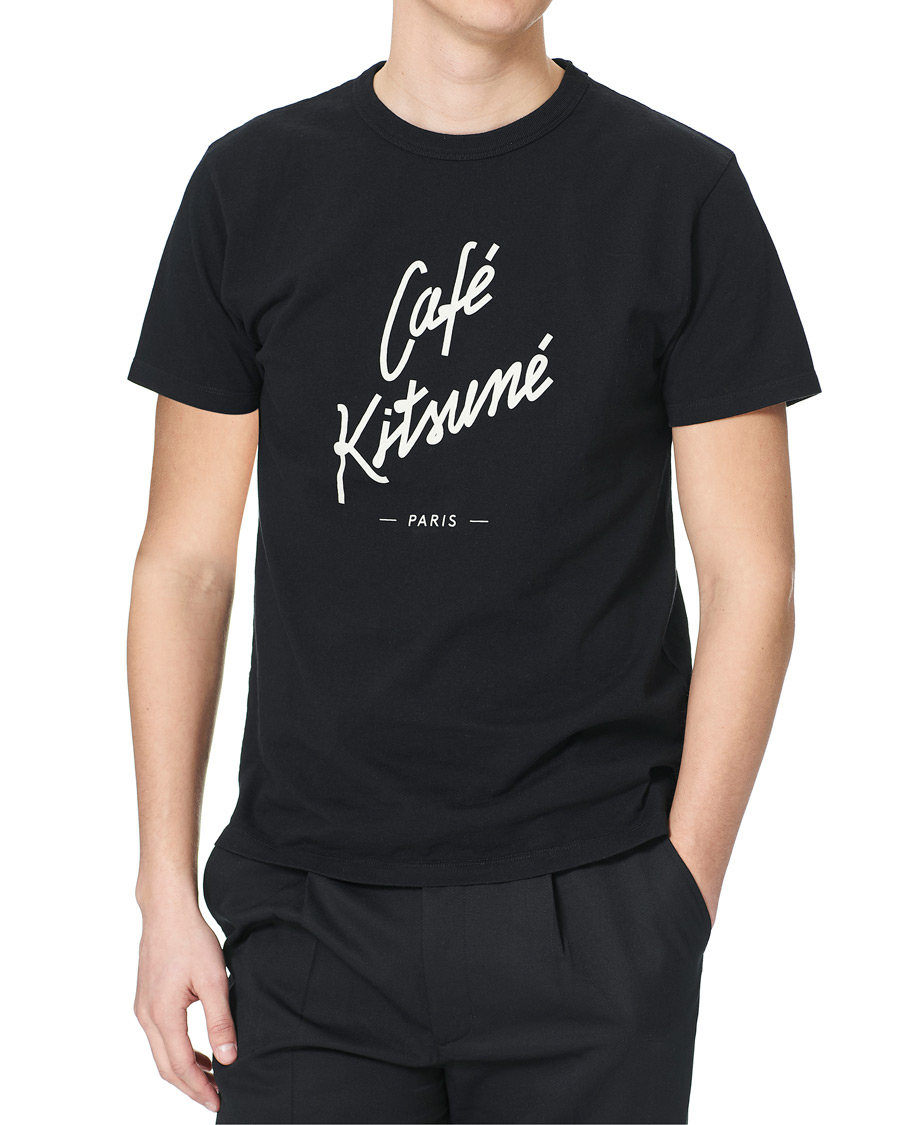 Herren | T-Shirts | Café Kitsuné | Crew T-Shirt Black