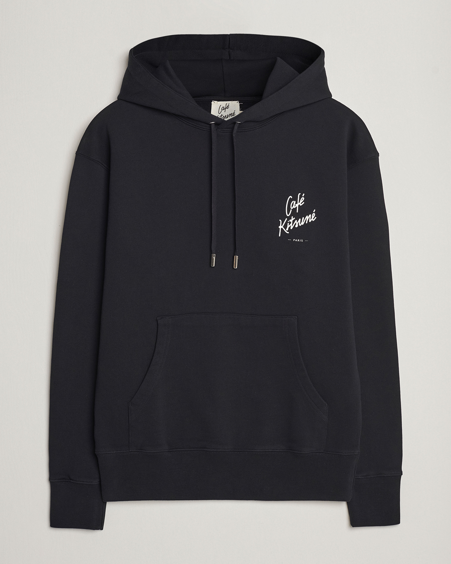 Herren | Pullover | Café Kitsuné | Crew Hoodie Black