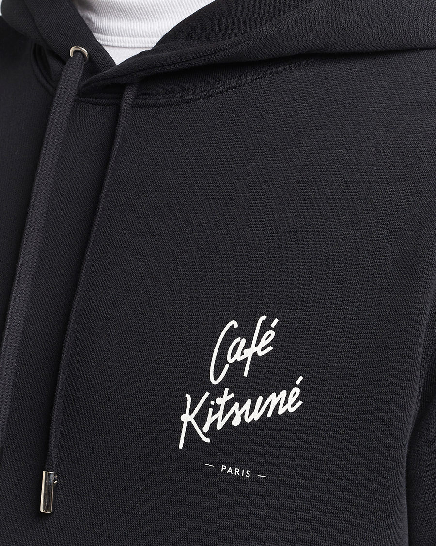 Herren | Pullover | Café Kitsuné | Crew Hoodie Black
