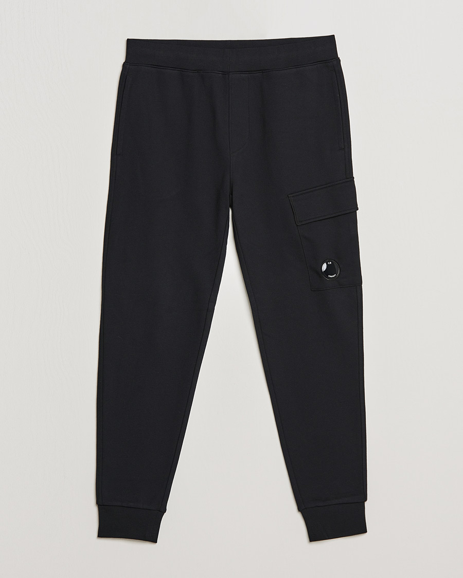 Herren | Hosen | C.P. Company | Diagonal Raised Fleece Lens Sweatpants Black