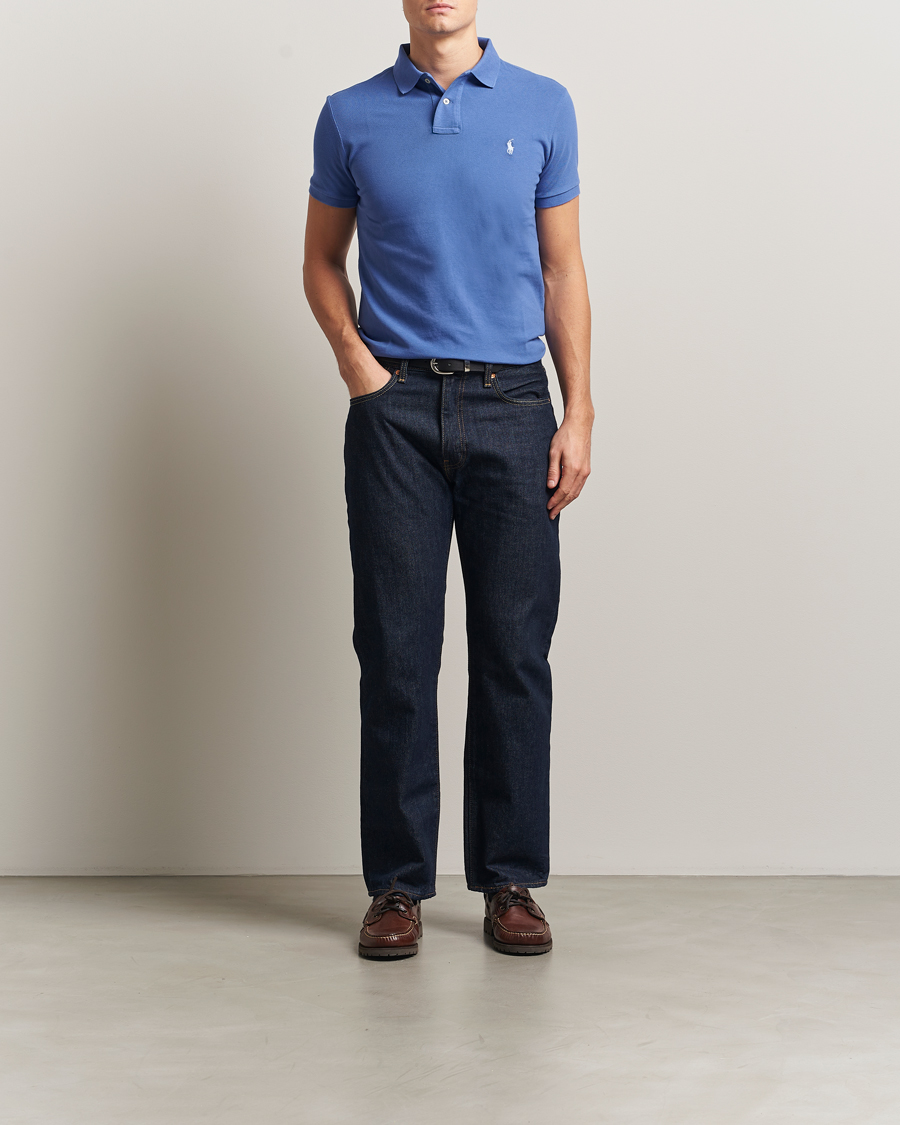 Herren | Poloshirts | Polo Ralph Lauren | Custom Slim Fit Polo Liberty Blue