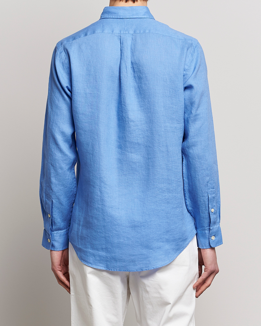 Herren | Hemden | Polo Ralph Lauren | Custom Fit Linen Button Down Harbor Island Blue