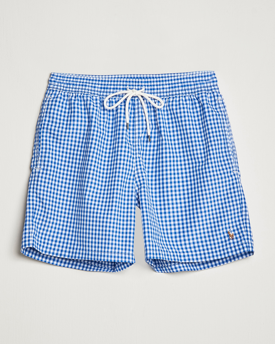 Herren | Badehosen | Polo Ralph Lauren | Traveler Gingham Swimshorts Cruise Royal