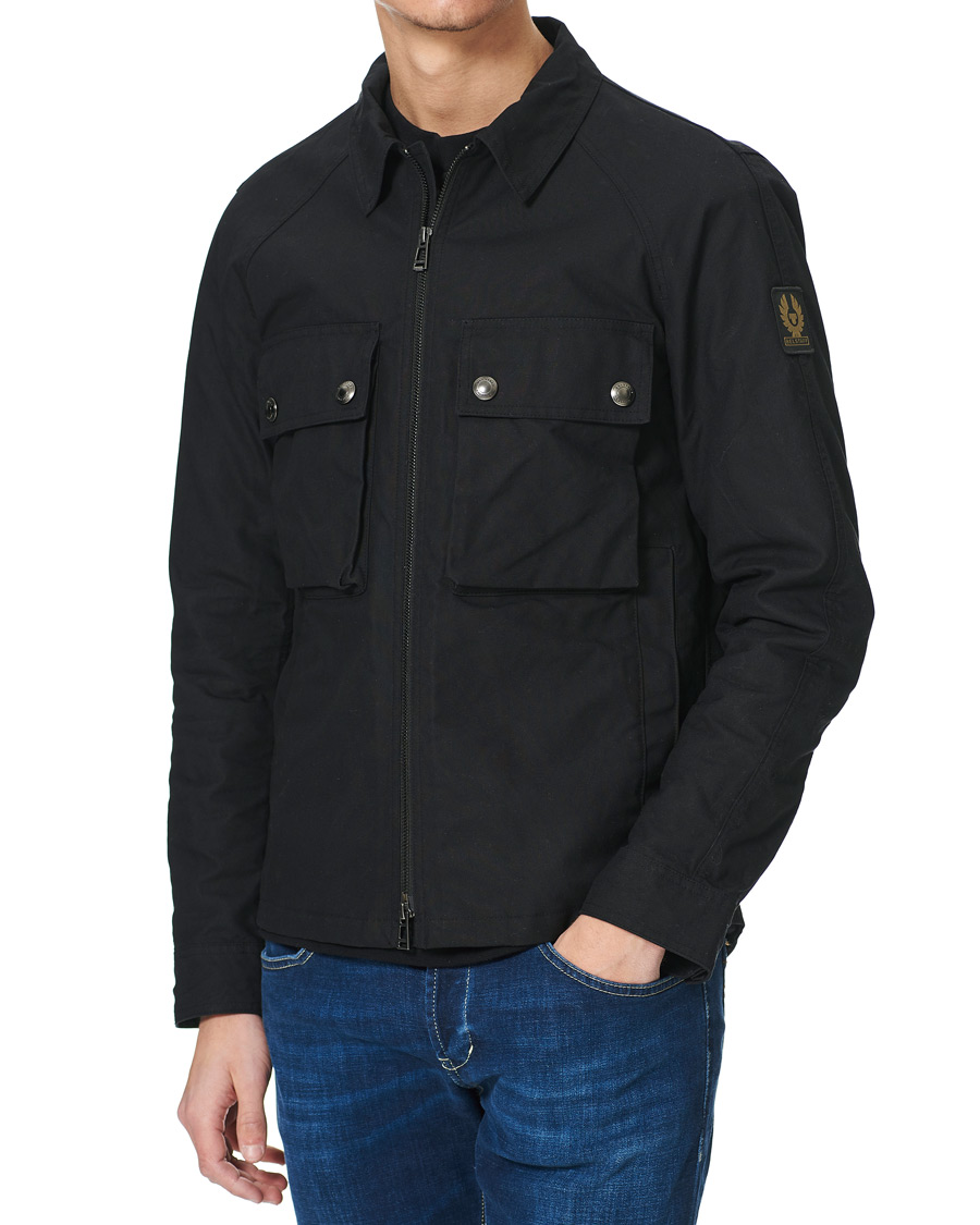 Herren | Jacken | Belstaff | Hedger Dry Wax Overshirt Jacket Black