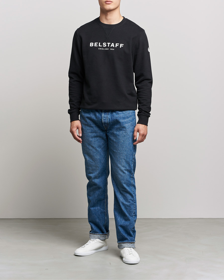 Herren | Pullover | Belstaff | 1924 Crew Neck Logo Sweat Black