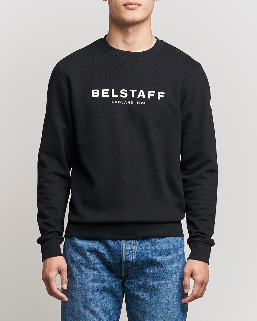 Herren | Pullover | Belstaff | 1924 Crew Neck Logo Sweat Black