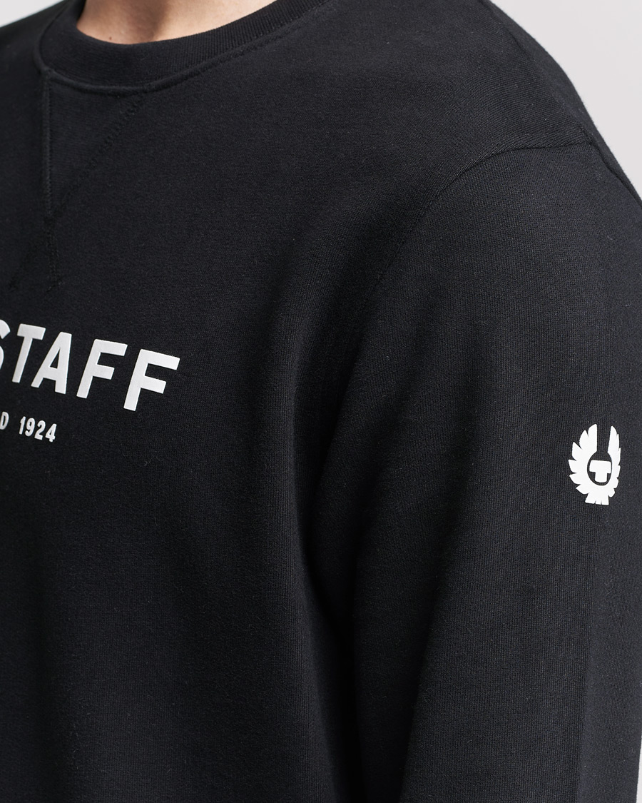 Herren | Pullover | Belstaff | 1924 Crew Neck Logo Sweat Black