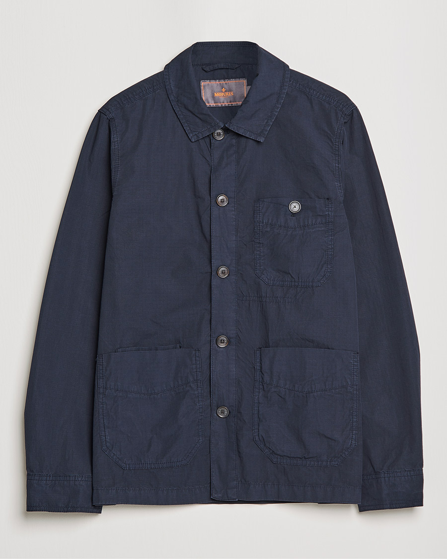 Herren | Hemden | Morris | Morley Ripstop Shirt Jacket Old Blue