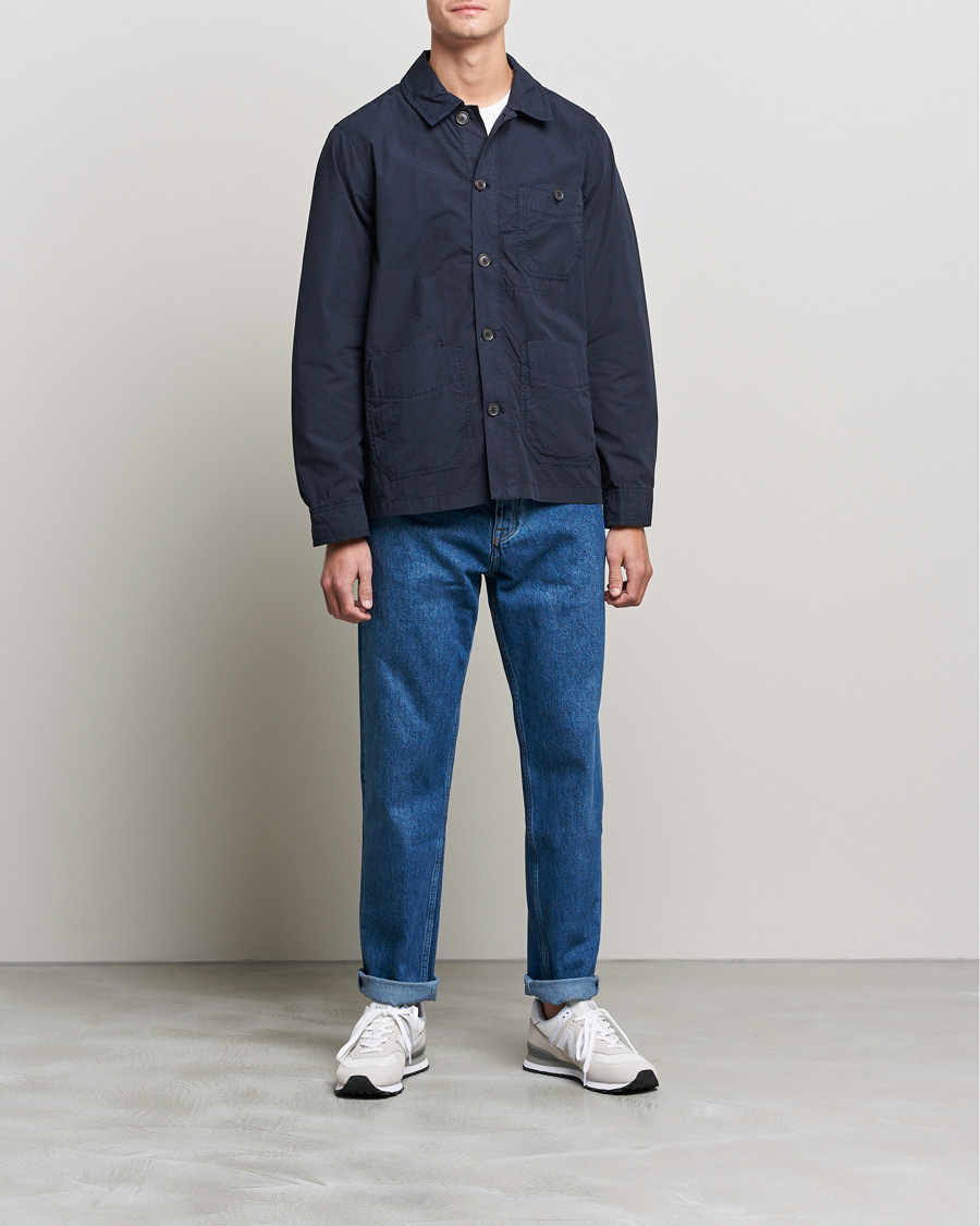 Herren | Hemden | Morris | Morley Ripstop Shirt Jacket Old Blue
