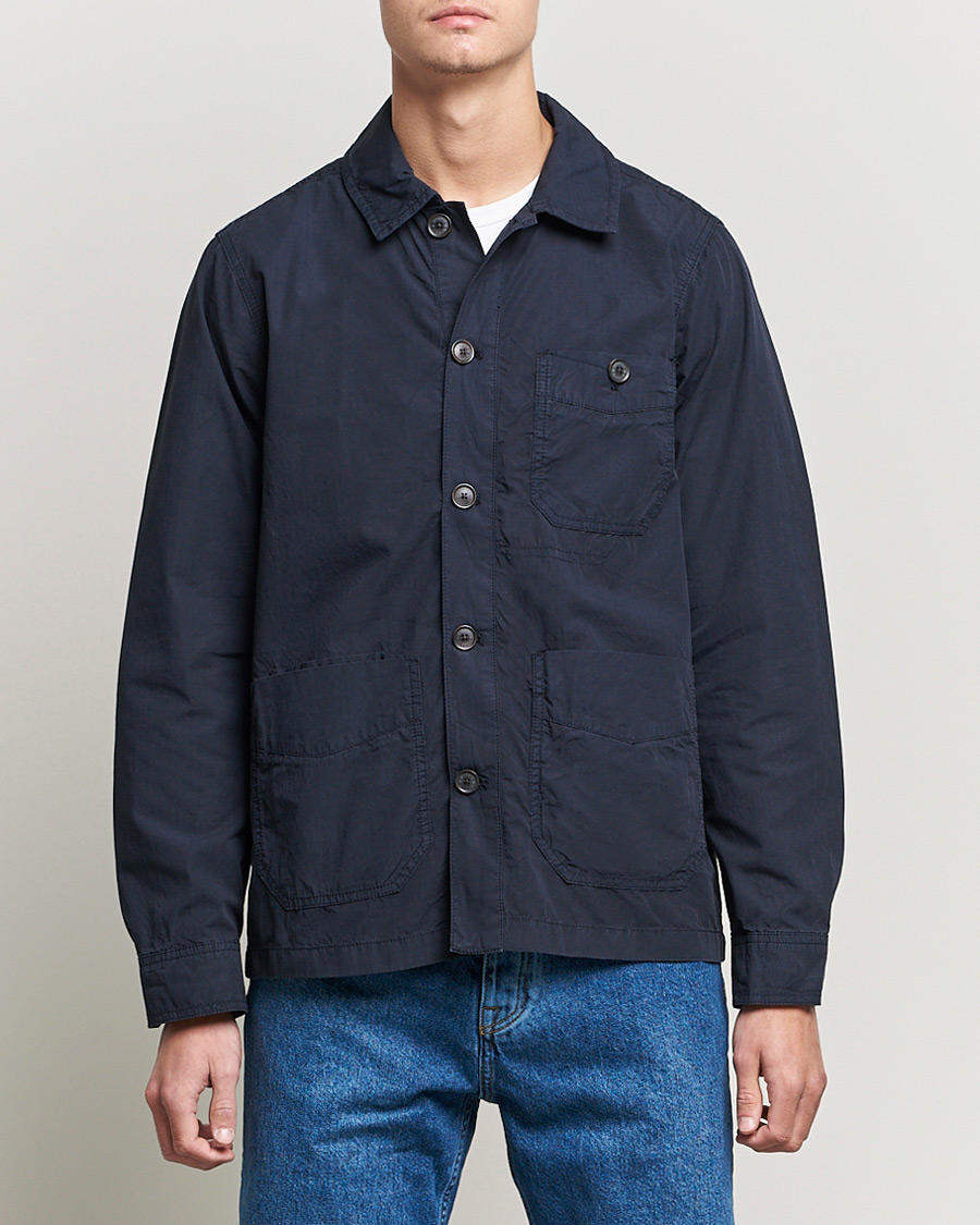 Herren | Hemden | Morris | Morley Ripstop Shirt Jacket Old Blue