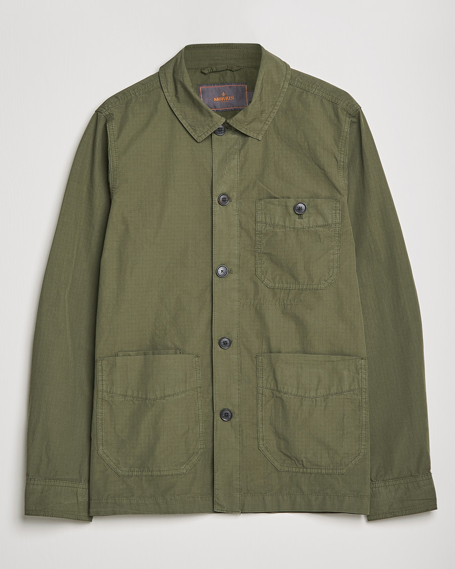 Herren | Hemden | Morris | Morley Ripstop Shirt Jacket Olive