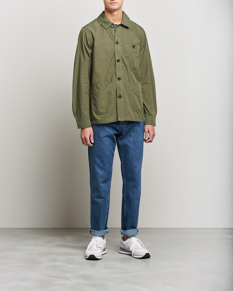 Herren | Hemden | Morris | Morley Ripstop Shirt Jacket Olive