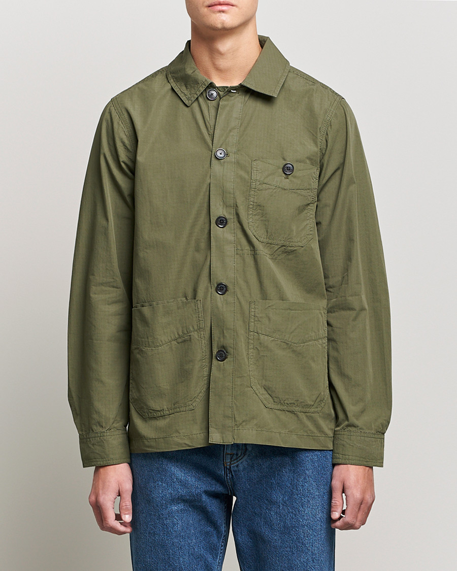 Herren | Hemden | Morris | Morley Ripstop Shirt Jacket Olive