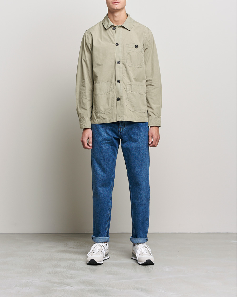 Herren | Hemden | Morris | Morley Ripstop Shirt Jacket Light Green