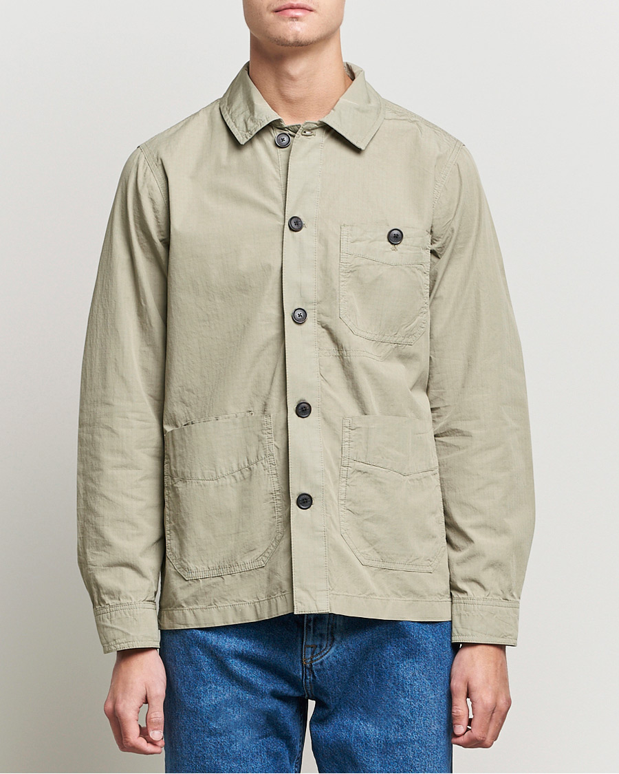 Herren | Hemden | Morris | Morley Ripstop Shirt Jacket Light Green