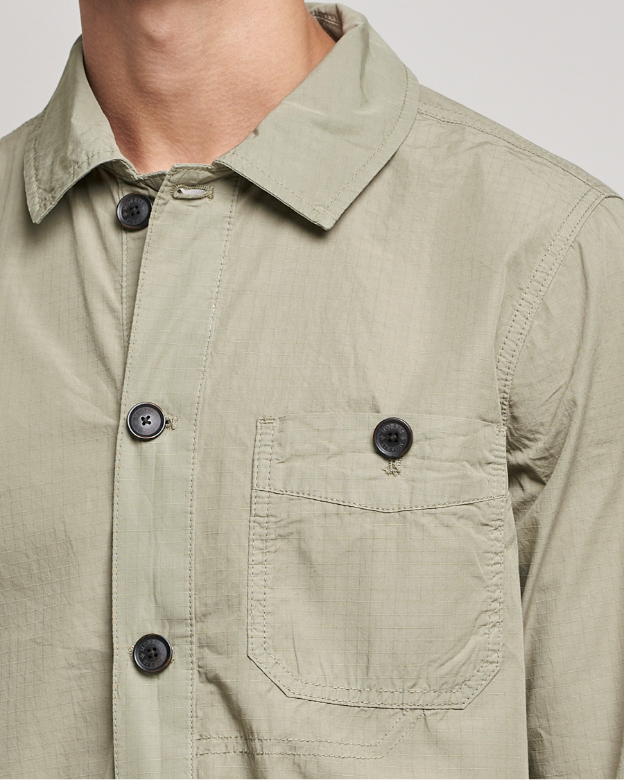 Herren | Hemden | Morris | Morley Ripstop Shirt Jacket Light Green
