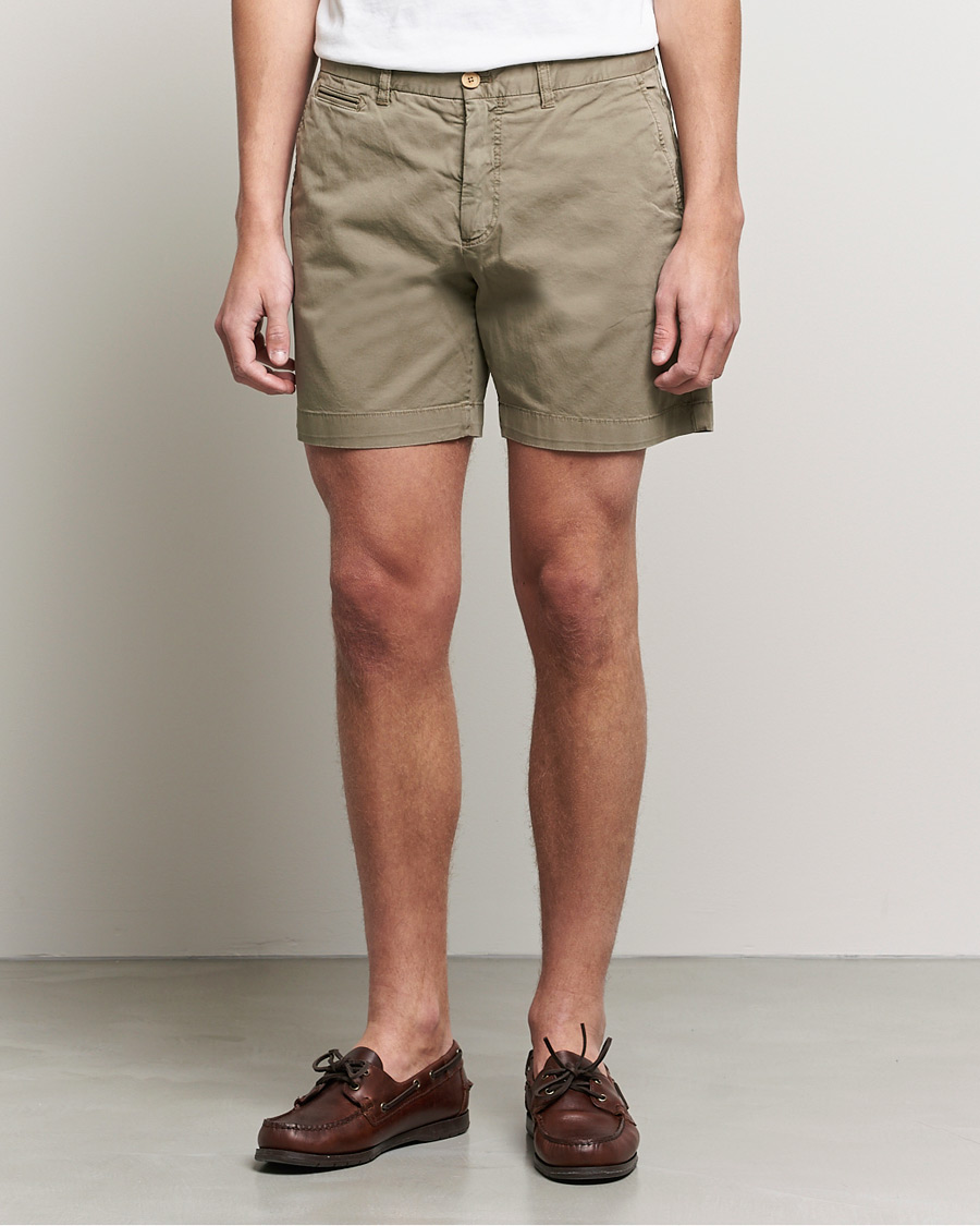 Herren | Shorts | Morris | Light Twill Chino Shorts Olive