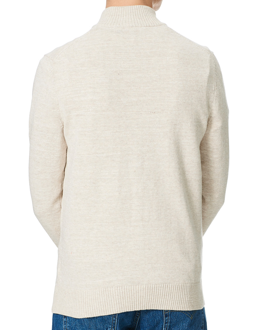 Herren | Pullover | Morris | Randall Cotton Half Zip Ecru