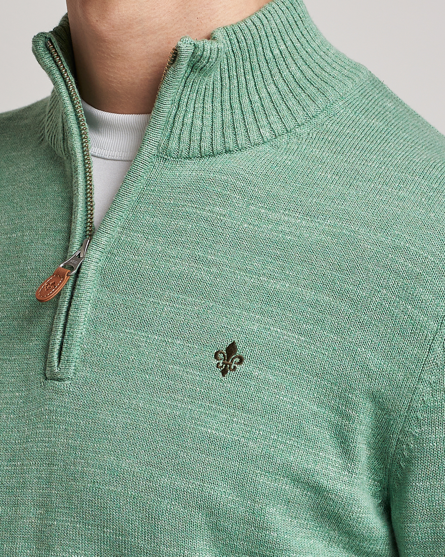Herren | Pullover | Morris | Randall Cotton Half Zip Green