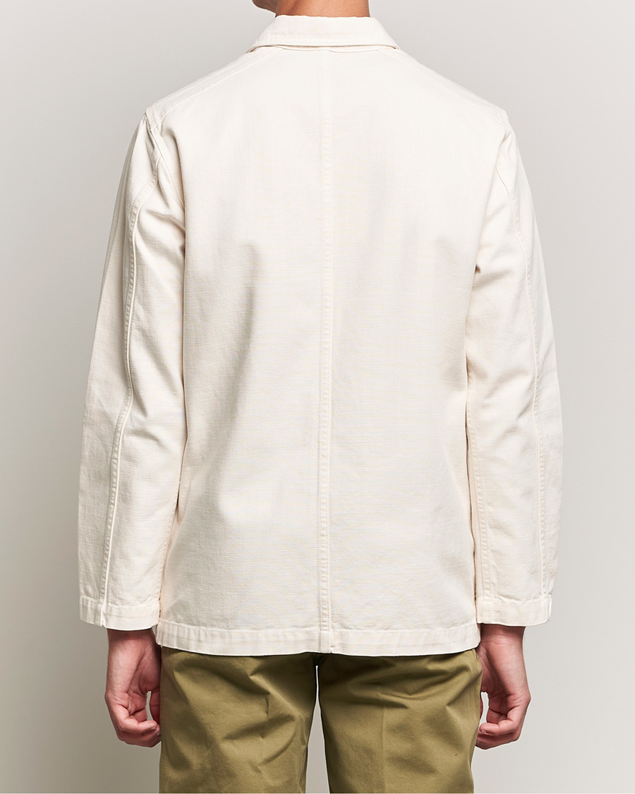 Herren | Jacken | Drake's | Kuroki Cotton Canvas Chore Jacket Ecru