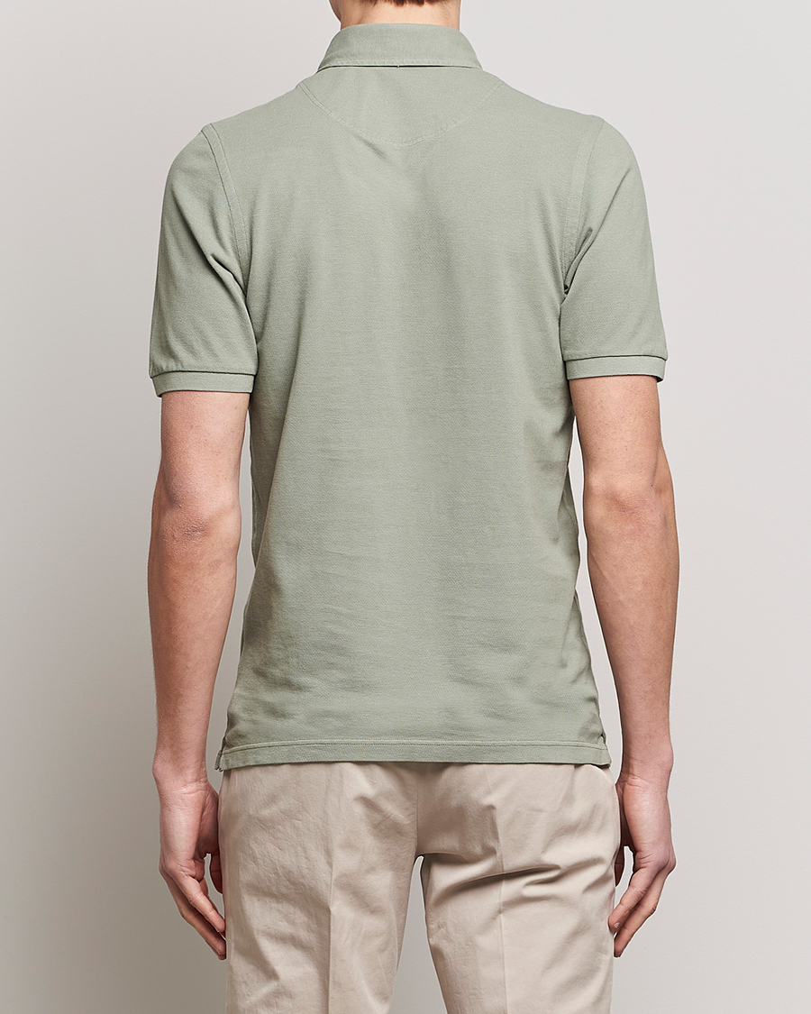 Herren | Poloshirts | Gran Sasso | Washed Polo Green