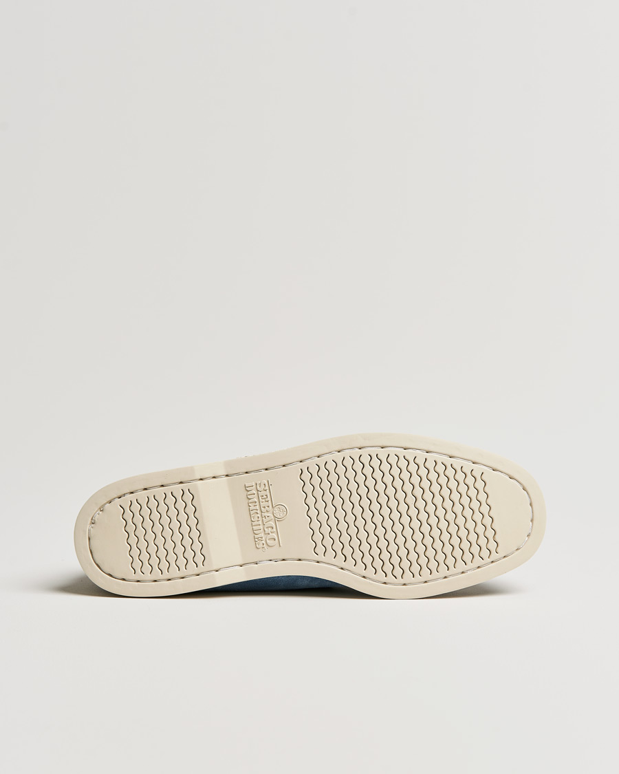 Herren | Sebago Docksides Suede Boat Shoe Indigo | Sebago | Docksides Suede Boat Shoe Indigo