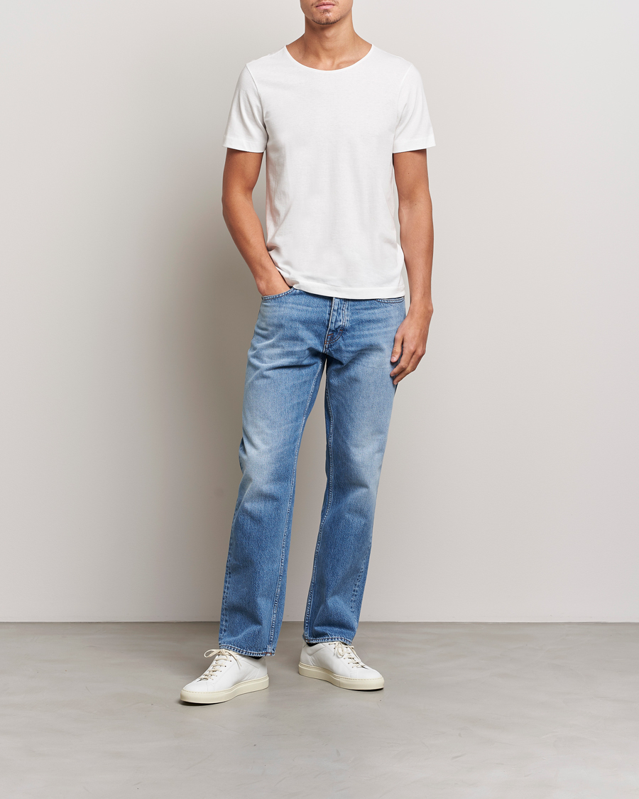 Herren | T-Shirts | Merz b. Schwanen | 1920s Loopwheeled T-Shirt White