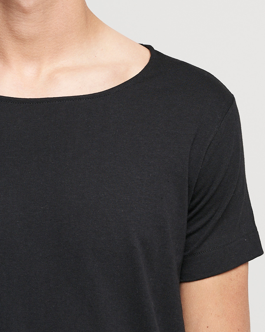 Herren | T-Shirts | Merz b. Schwanen | 1920s Loopwheeled T-Shirt Black