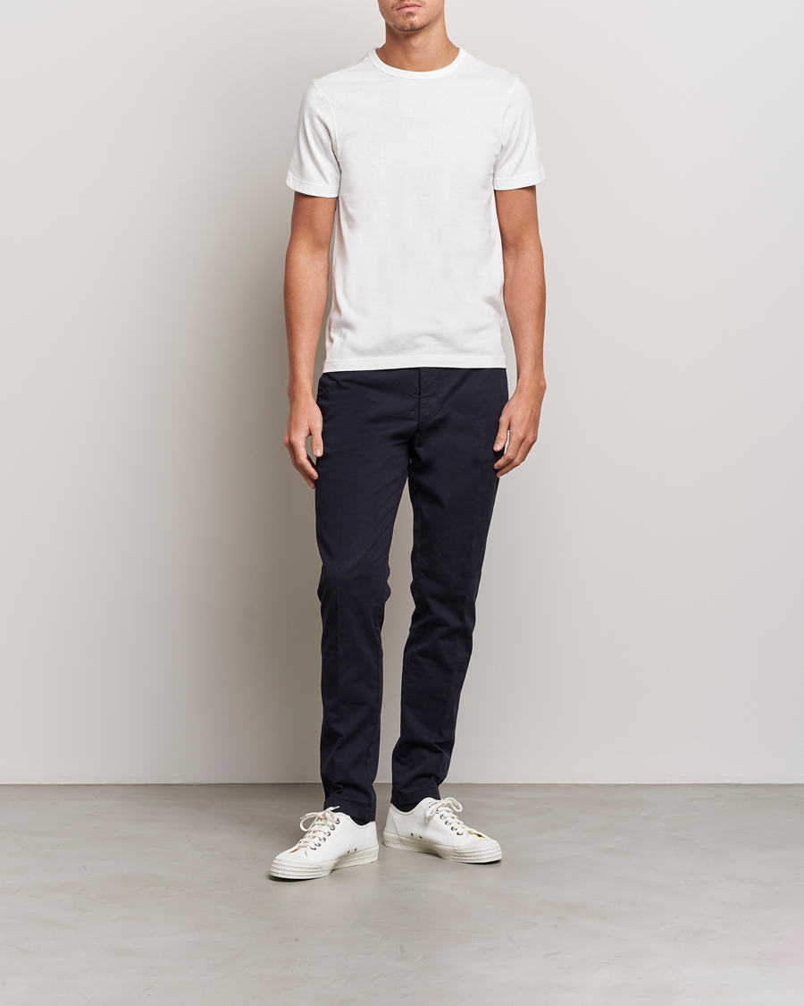 Herren | T-Shirts | Merz b. Schwanen | 1950s Classic Loopwheeled T-shirt White